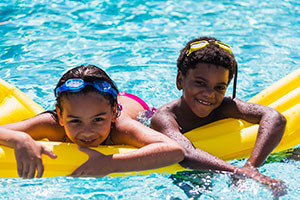 kids in pool