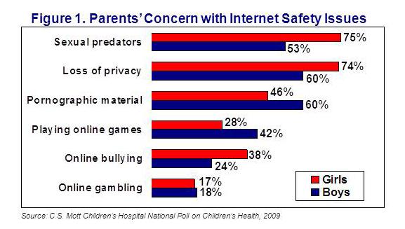 Parents' concern with Internet safety issues